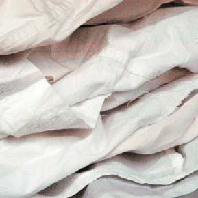 Putzlappen Kattun Weiss 25 KG
